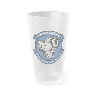 VFA 83 Strike Fighter Squadron 83 (U.S. Navy) Frosted Pint Glass 16oz Default Title - Go Mug Yourself