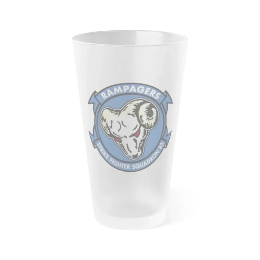 VFA 83 Strike Fighter Squadron 83 (U.S. Navy) Frosted Pint Glass 16oz Default Title - Go Mug Yourself