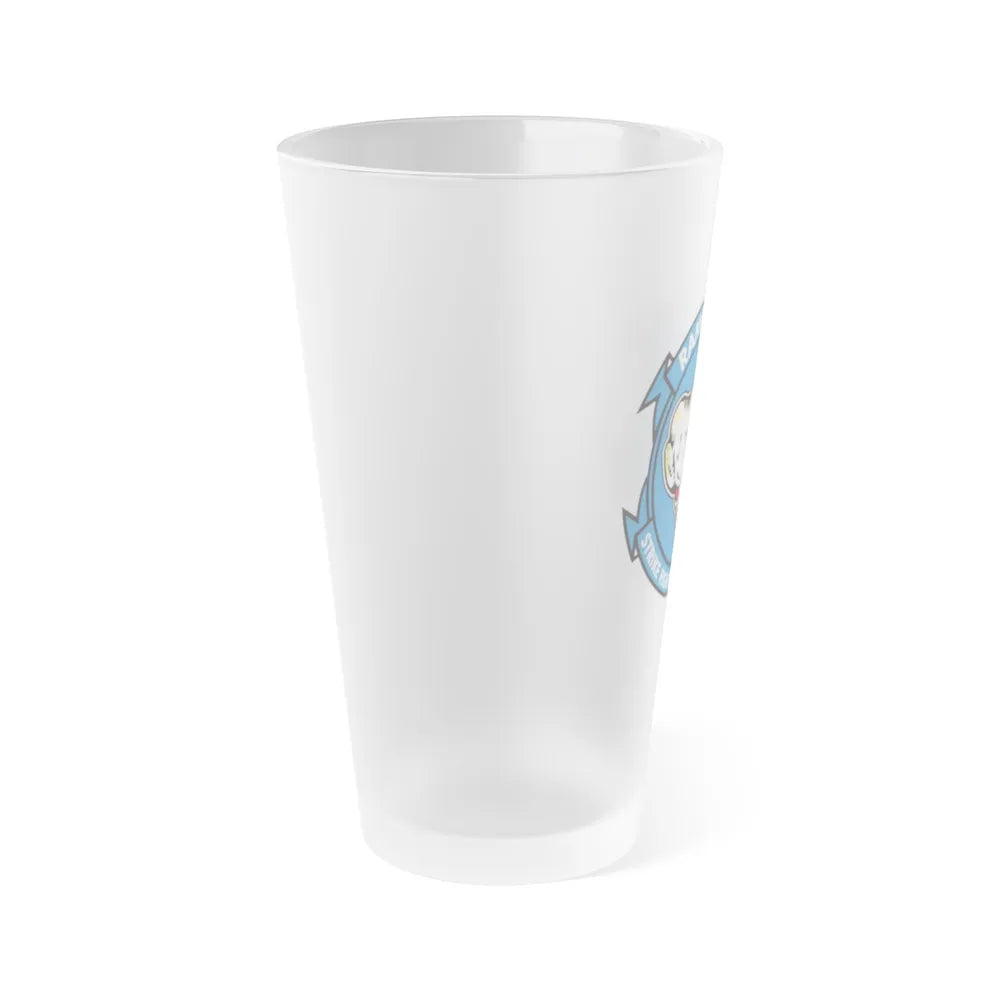 VFA 83 Strike Fighters Sq 83 (U.S. Navy) Frosted Pint Glass 16oz-Go Mug Yourself