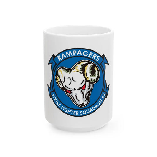 VFA 83 Strike Fighters Sq 83 (U.S. Navy) White Coffee Mug-15oz-Go Mug Yourself