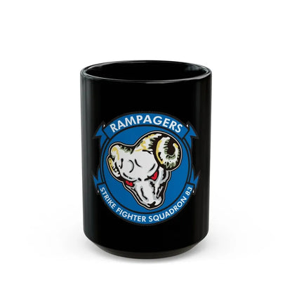 VFA 83 Strike Fighters Sq 83 (U.S. Navy) Black Coffee Mug 15oz - Go Mug Yourself
