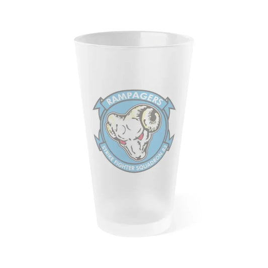 VFA 83 Strike Fighters Sq 83 (U.S. Navy) Frosted Pint Glass 16oz Default Title - Go Mug Yourself