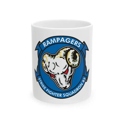 VFA 83 Strike Fighters Sq 83 (U.S. Navy) White Coffee Mug - Go Mug Yourself