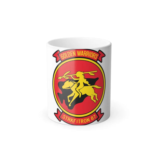 VFA 87 Golden Warriors (U.S. Navy) Color Changing Mug 11oz-11oz-Go Mug Yourself