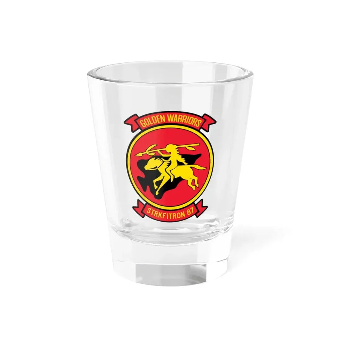 VFA 87 Golden Warriors (U.S. Navy) Shot Glass 1.5oz 1.5oz - Go Mug Yourself