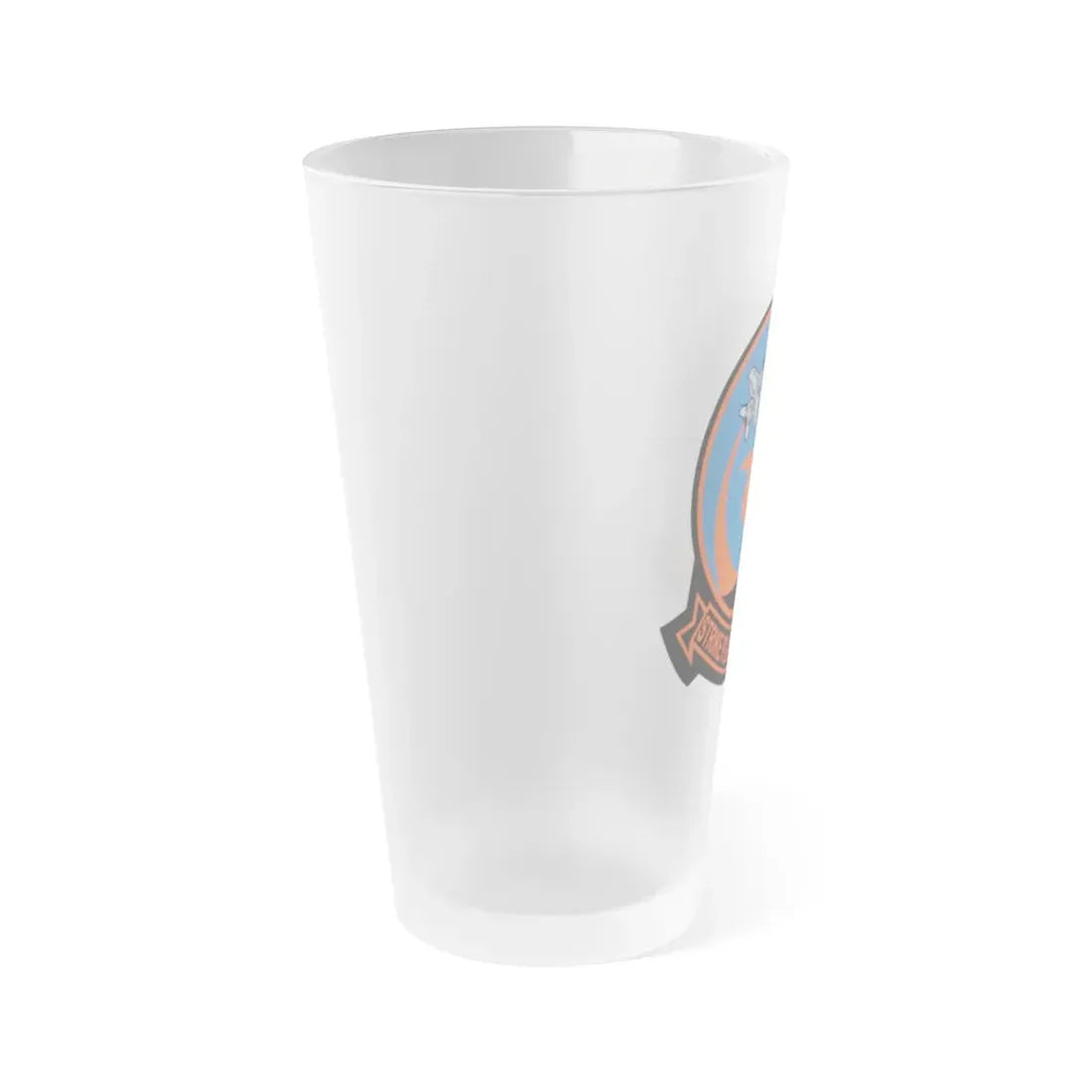VFA 94 Mighty Shrikes (U.S. Navy) Frosted Pint Glass 16oz - Go Mug Yourself