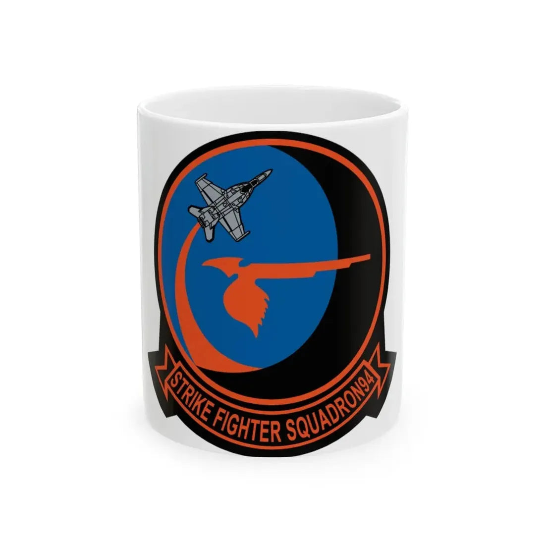 VFA 94 Mighty Shrikes (U.S. Navy) White Coffee Mug 11oz - Go Mug Yourself