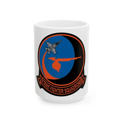 VFA 94 Mighty Shrikes (U.S. Navy) White Coffee Mug 15oz - Go Mug Yourself