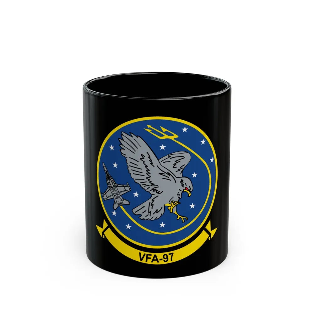 VFA 97 Warhawks (U.S. Navy) Black Coffee Mug-11oz-Go Mug Yourself