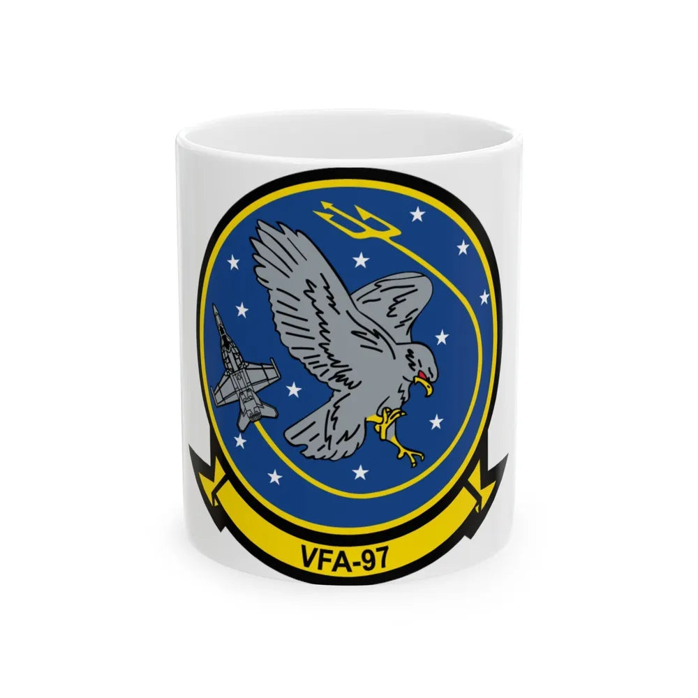 VFA 97 Warhawks (U.S. Navy) White Coffee Mug-11oz-Go Mug Yourself