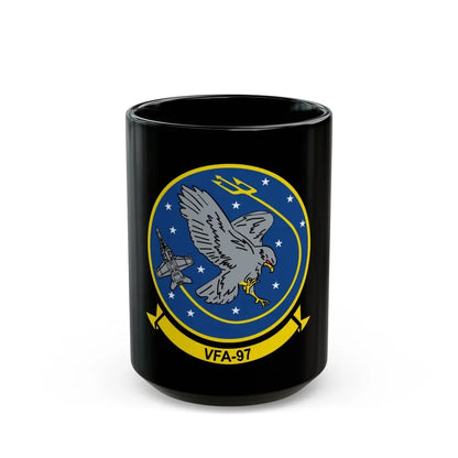 VFA 97 Warhawks (U.S. Navy) Black Coffee Mug 15oz - Go Mug Yourself