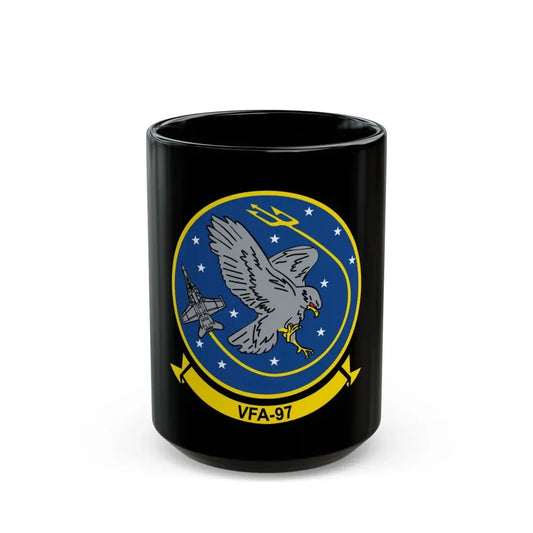 VFA 97 Warhawks (U.S. Navy) Black Coffee Mug 15oz - Go Mug Yourself