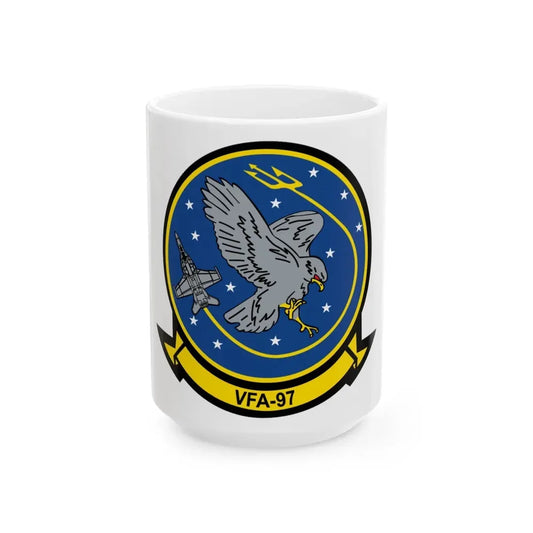 VFA 97 Warhawks (U.S. Navy) White Coffee Mug 15oz - Go Mug Yourself
