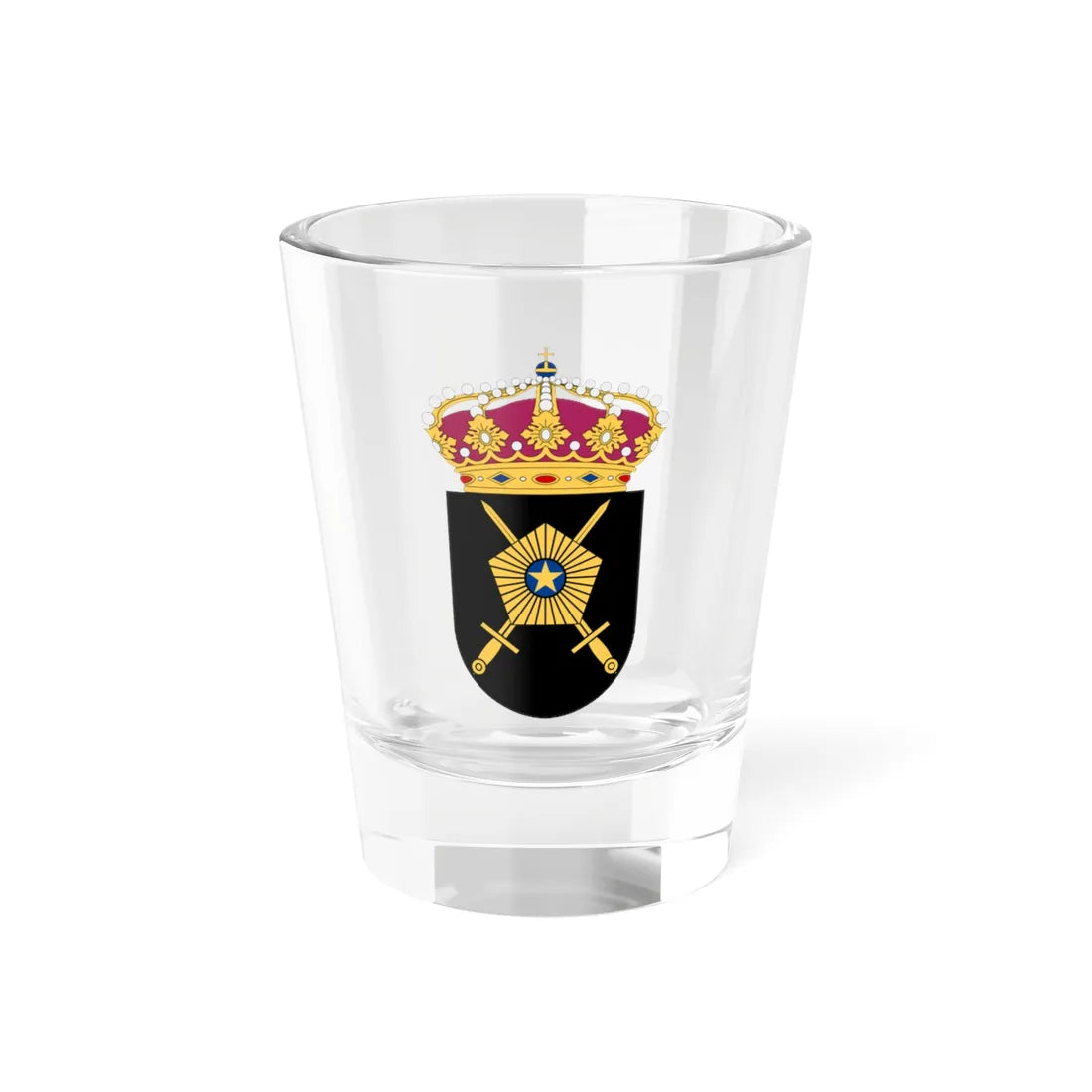Väg- och vattenbyggnadskåren vapen (Sweden) (Coat of Arms) Shot Glass 1.5oz 1.5oz - Go Mug Yourself