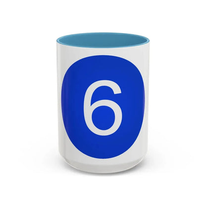 VI Corps (U.S. Army) Accent Coffee Mug 15oz Light Blue - Go Mug Yourself