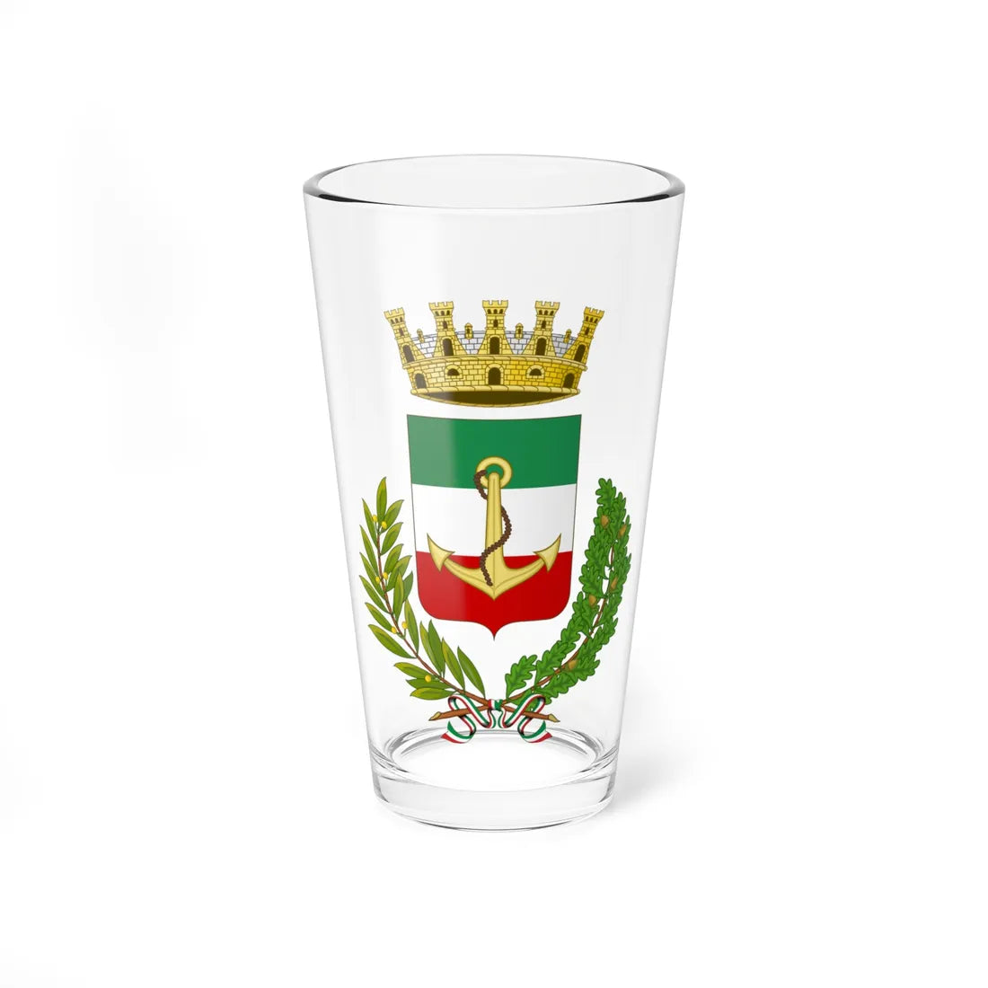 Viareggio-Stemma (Italy) (Coat of Arms) Pint Glass 16oz 16oz - Go Mug Yourself