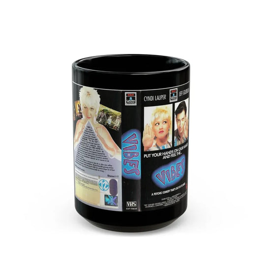 VIBES (VHS COVER) - Black Coffee Mug 15oz - Go Mug Yourself