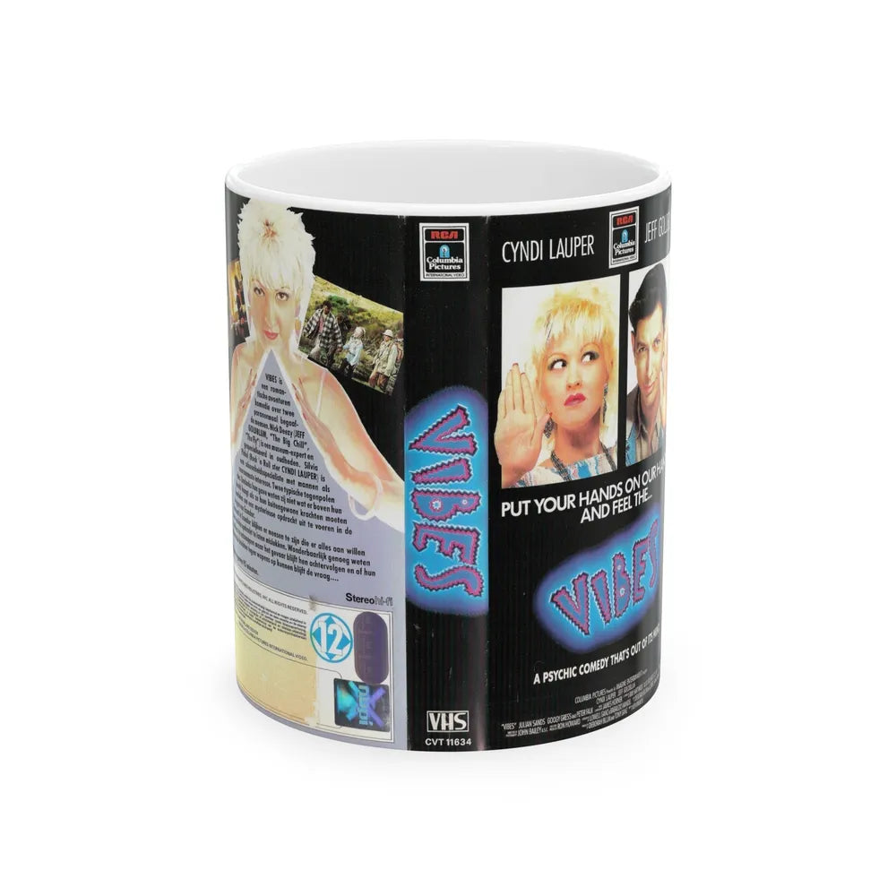 VIBES (VHS COVER) - White Coffee Mug-11oz-Go Mug Yourself