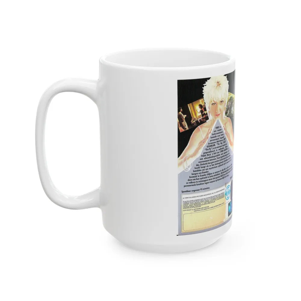 VIBES (VHS COVER) - White Coffee Mug-Go Mug Yourself