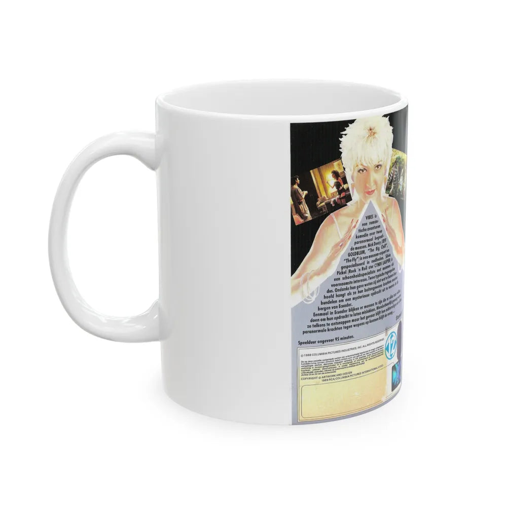 VIBES (VHS COVER) - White Coffee Mug-Go Mug Yourself