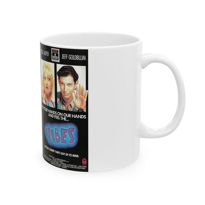 VIBES (VHS COVER) - White Coffee Mug-Go Mug Yourself