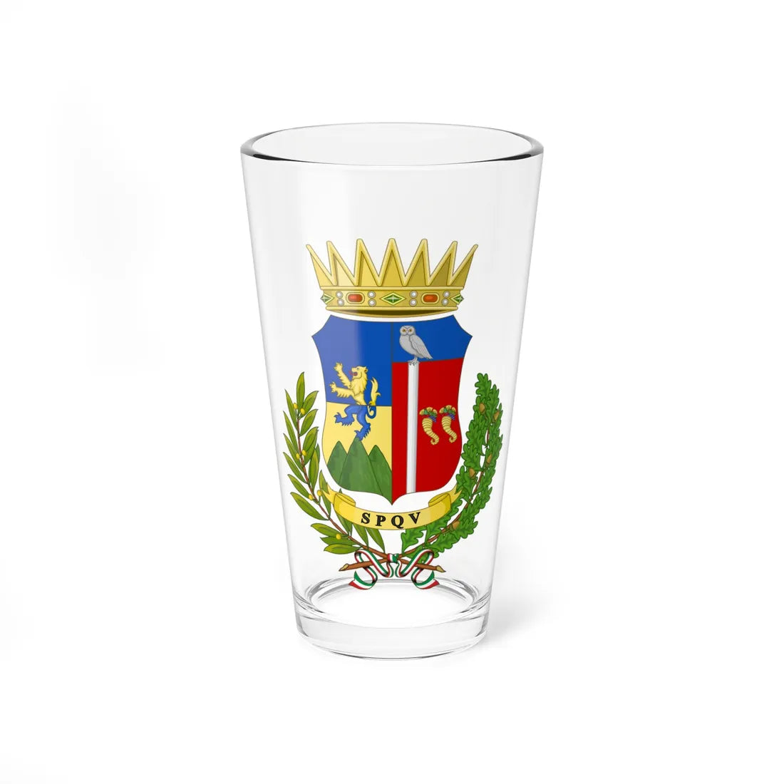 Vibo Valentia-Stemma (Italy) (Coat of Arms) Pint Glass 16oz 16oz - Go Mug Yourself