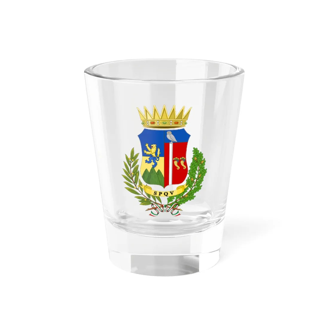 Vibo Valentia-Stemma (Italy) (Coat of Arms) Shot Glass 1.5oz 1.5oz - Go Mug Yourself