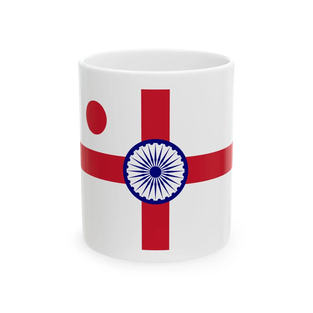 Vice-Admiral-ensign-Indian-Navy (India) White Coffee Mug 11oz - Go Mug Yourself