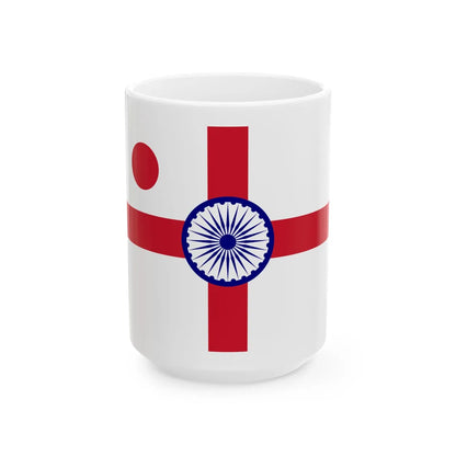 Vice-Admiral-ensign-Indian-Navy (India) White Coffee Mug 15oz - Go Mug Yourself