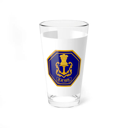 Vice Admiral ensign of Indian Navy (India) Pint Glass 16oz 16oz - Go Mug Yourself