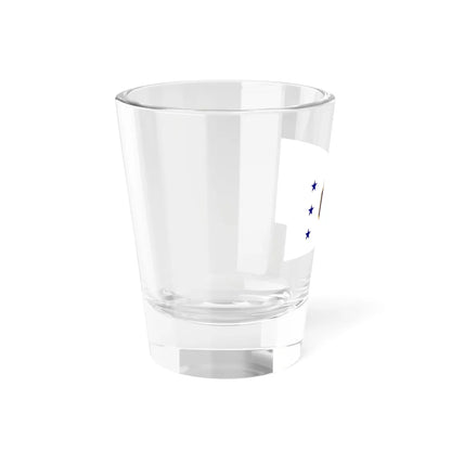 Vice Admiral ensign of Indian Navy (India) Shot Glass 1.5oz - Go Mug Yourself
