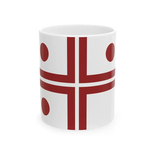 Vice Admiral Flag of Latvia (Latvia) White Coffee Mug 11oz - Go Mug Yourself