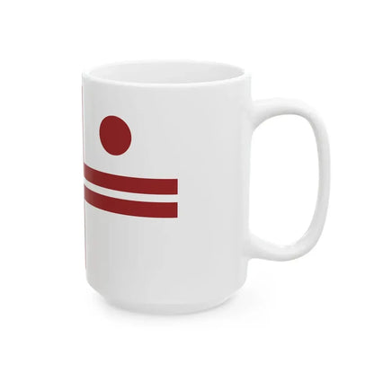 Vice Admiral Flag of Latvia (Latvia) White Coffee Mug - Go Mug Yourself