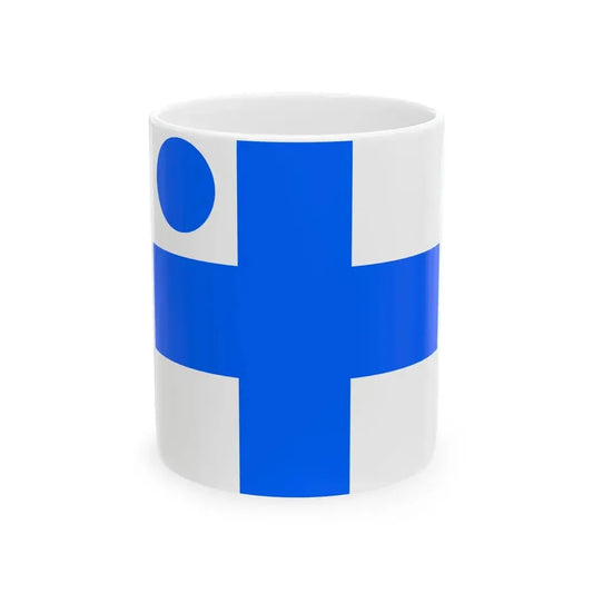 Vice Admirals Flag of Finland 1919 (Finland) White Coffee Mug 11oz - Go Mug Yourself