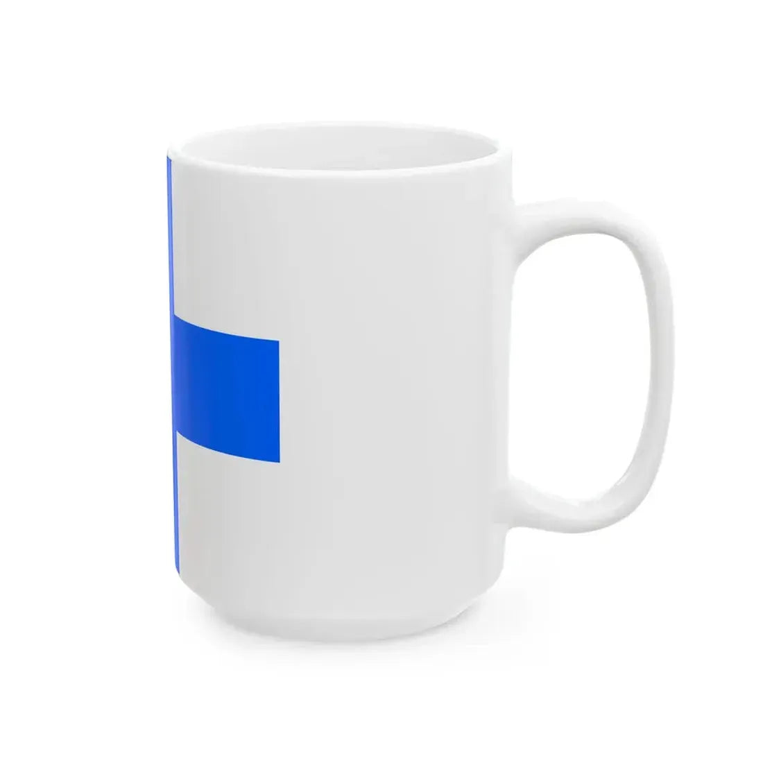 Vice Admirals Flag of Finland 1919 (Finland) White Coffee Mug - Go Mug Yourself