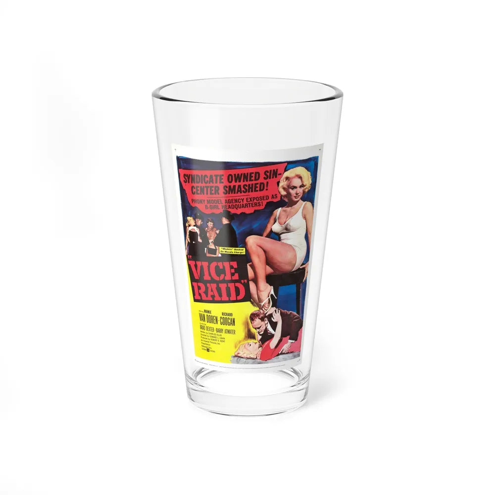 VICE RAID 1960 Movie Poster - Pint Glass 16oz-16oz-Go Mug Yourself