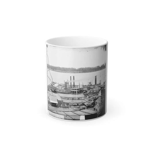 Vicksburg, Miss. Levee and Steamboats (U.S. Civil War) Color Changing Coffee Mug 11oz-11oz-Go Mug Yourself