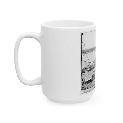 Vicksburg, Miss. Levee And Steamboats (U.S. Civil War) White Coffee Mug-Go Mug Yourself