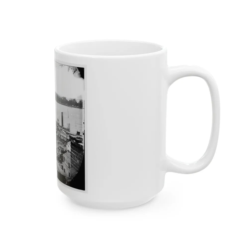 Vicksburg, Miss. Levee And Steamboats (U.S. Civil War) White Coffee Mug-Go Mug Yourself