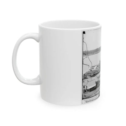 Vicksburg, Miss. Levee And Steamboats (U.S. Civil War) White Coffee Mug-Go Mug Yourself