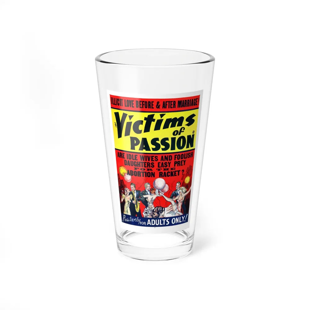 VICTIMS OF PASSION (RACE SUICIDE) 1938 Movie Poster - Pint Glass 16oz-16oz-Go Mug Yourself