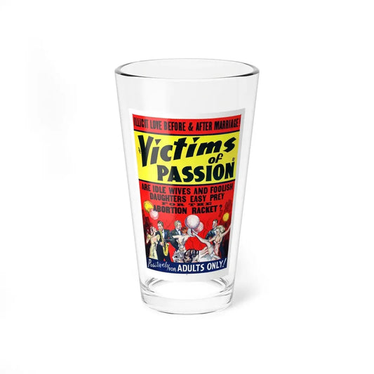 VICTIMS OF PASSION (RACE SUICIDE) 1938 Movie Poster - Pint Glass 16oz 16oz - Go Mug Yourself
