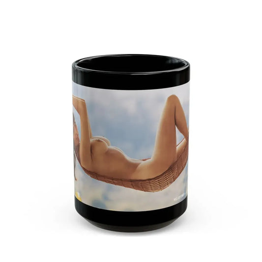 Victoria Vetri #01 - Nude ''Playboy Centerfold Gate''2 (Vintage Female Icon) Black Coffee Mug 15oz - Go Mug Yourself