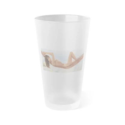 Victoria Vetri #01 - Nude ''Playboy Centerfold Gate''2 (Vintage Female Icon) Frosted Pint Glass 16oz 16oz Frosted - Go Mug Yourself