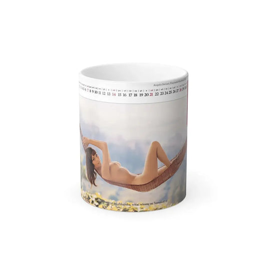 Victoria Vetri #01 - Nude ''Playboy Centerfold Gate'' (Vintage Female Icon) Color Changing Mug 11oz 11oz - Go Mug Yourself