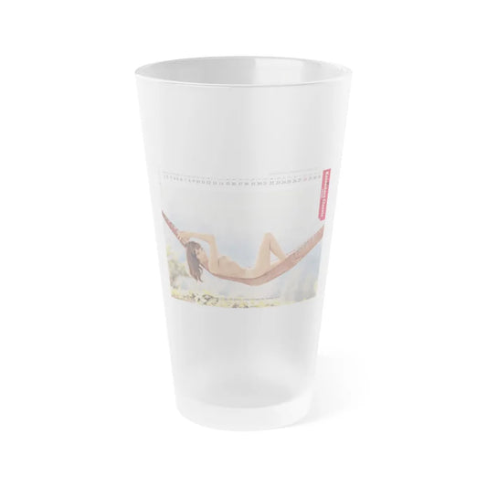 Victoria Vetri #01 - Nude ''Playboy Centerfold Gate'' (Vintage Female Icon) Frosted Pint Glass 16oz-16oz-Frosted-Go Mug Yourself