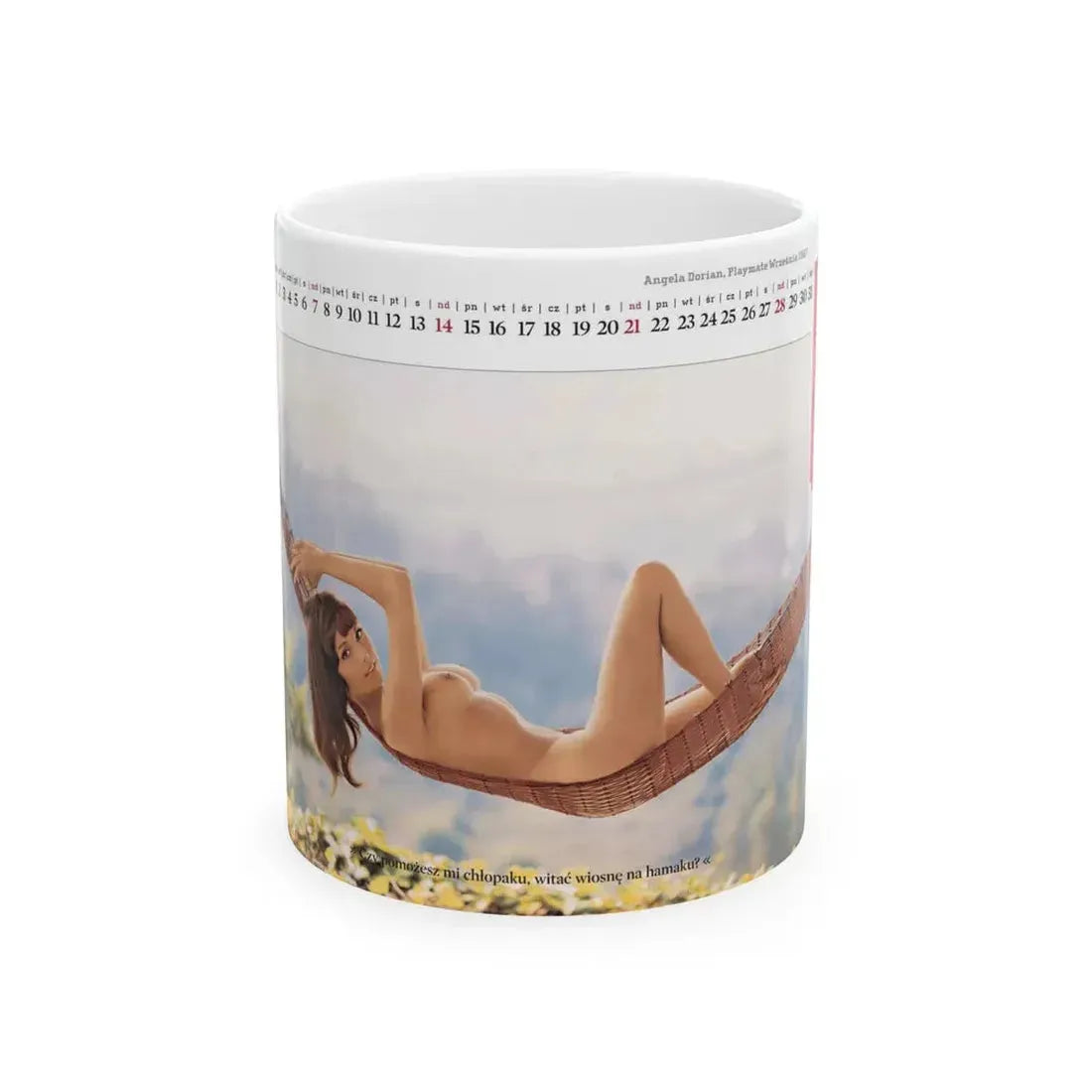 Victoria Vetri #01 - Nude ''Playboy Centerfold Gate'' (Vintage Female Icon) White Coffee Mug 11oz - Go Mug Yourself
