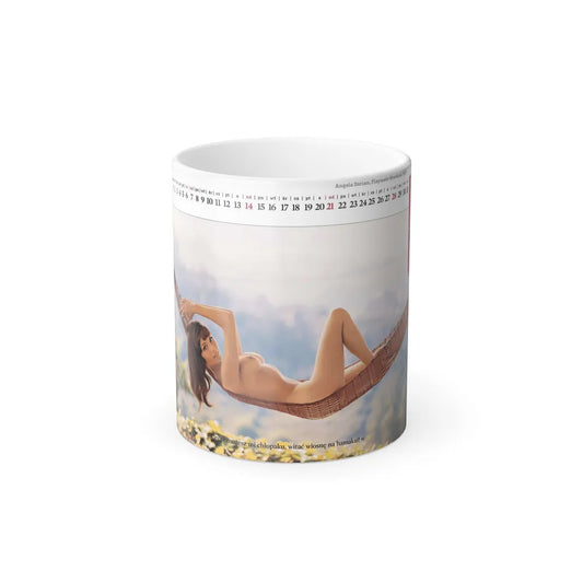 Victoria Vetri #01 - Nude ''Playboy Centerfold Gate'' (Vintage Female Icons) Color Changing Mug 11oz-11oz-Go Mug Yourself