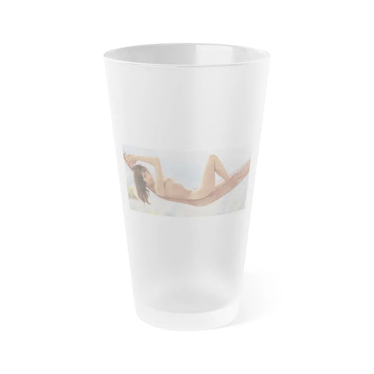 Victoria Vetri #01 - Nude ''Playboy Centerfold Gate''2 (Vintage Female Icon) Frosted Pint Glass 16oz-16oz-Frosted-Go Mug Yourself