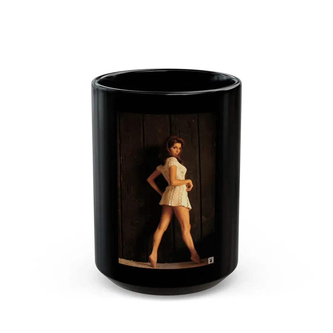 Victoria Vetri #04 (Vintage Female Icon) Black Coffee Mug 15oz - Go Mug Yourself